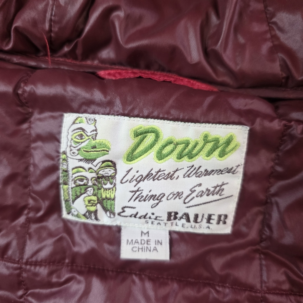 Eddie Bauer EB550 Red Puffer Gorecore jacket - Picture 12 of 16